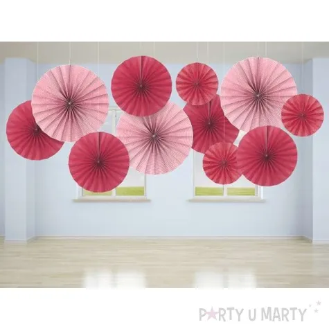 rozeta wiszaca classic malinowa 3 szt