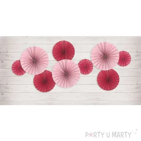 rozeta wiszaca classic malinowa 3 szt