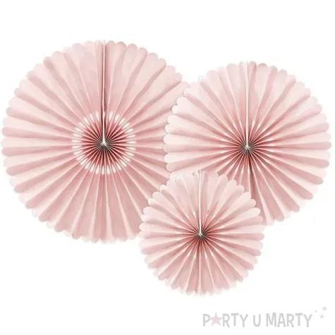 rozeta wiszaca classic pink rozowe partydeco 3 szt