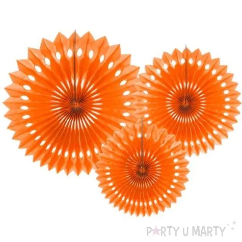 rozeta wiszaca classic pomaranczowy 20 30 cm 3 szt