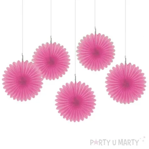 rozeta wiszaca classic rozowa amscan 5 szt