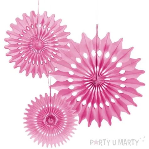 rozeta wiszaca classic rozowa arpex 40 cm 3 szt