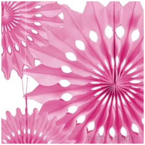 rozeta wiszaca classic rozowa arpex 40 cm 3 szt