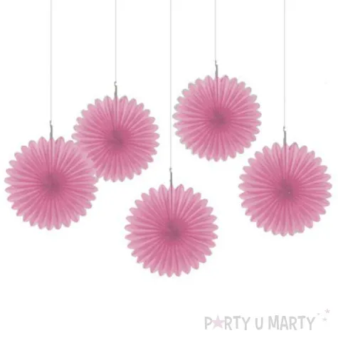 rozeta wiszaca classic rozowa jasna 5 szt