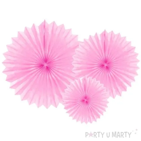 rozeta wiszaca classic rozowy jasny 20 40 cm 3 szt