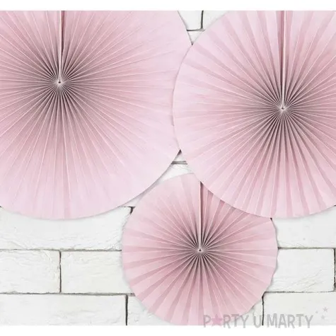 rozeta wiszaca classic rozowy partydeco 3 szt