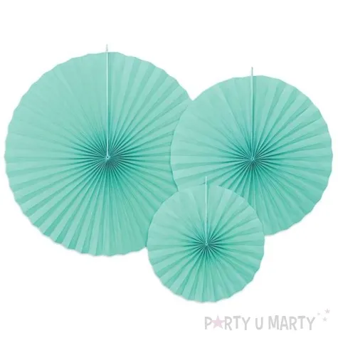 rozeta wiszaca classic tiffany blue partydeco 3 szt