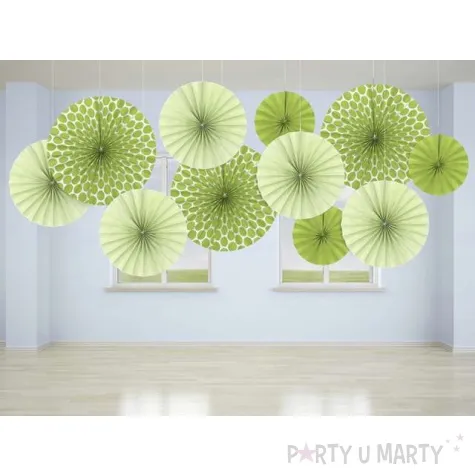 rozeta wiszaca classic zielona jasna 3 szt