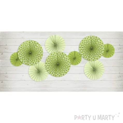 rozeta wiszaca classic zielona jasna 3 szt