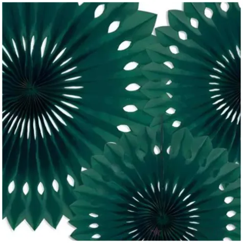 rozeta wiszaca classic zielony ciemny partydeco 20 30 cm 3 szt