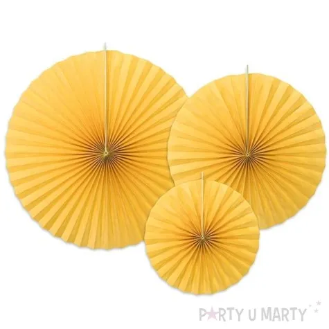 rozeta wiszaca classic zolty 3 szt