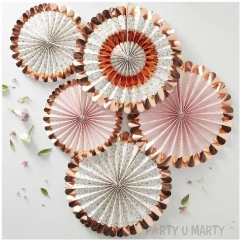 rozeta wiszaca ditsy floral rozowe ginger ray 5 szt