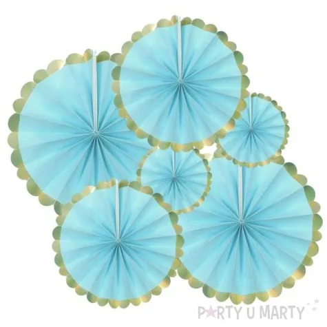 rozeta wiszaca elegant blekitna partypal 6 szt