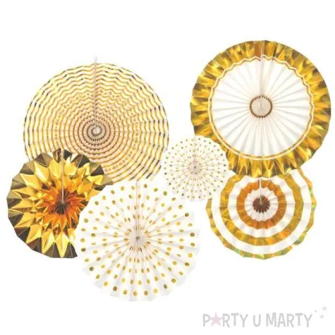 rozeta wiszaca elegant zlota partypal 6 szt