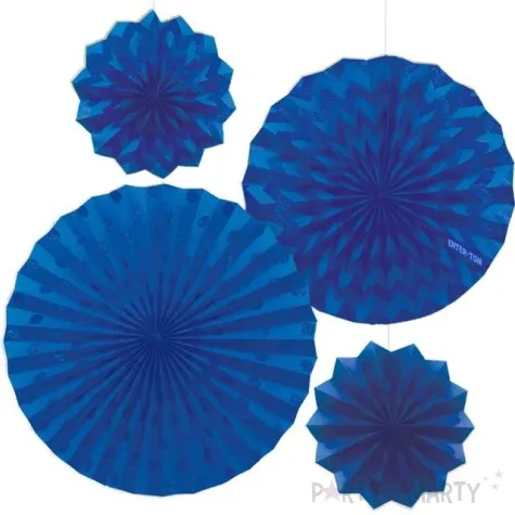 rozeta wiszaca glitter granatowa 4 szt