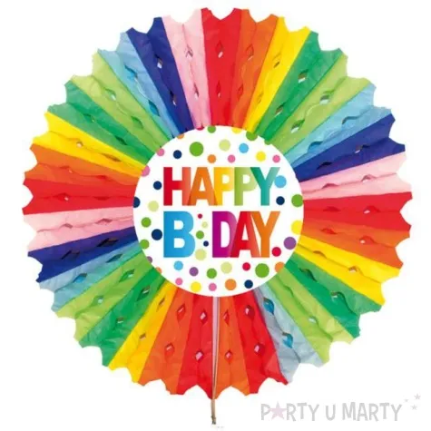 rozeta wiszaca happy birthday folat 30 cm