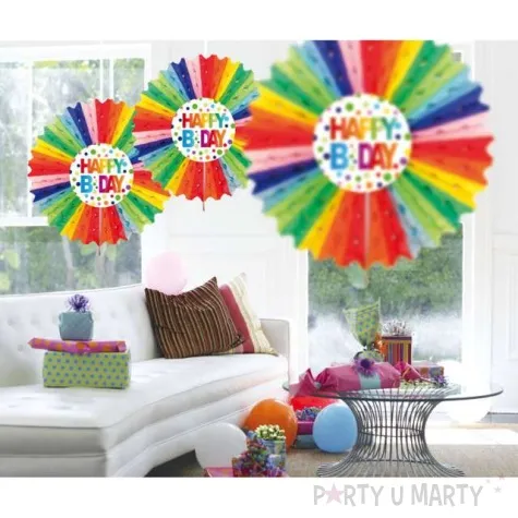 rozeta wiszaca happy birthday folat 30 cm