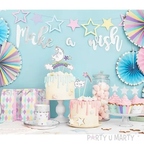 rozeta wiszaca jednorozec mix partydeco 3 szt