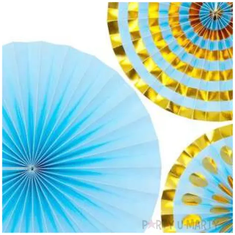 rozeta wiszaca paski niebieskie godan 3 szt