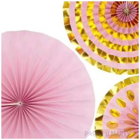 rozeta wiszaca paski rozowa godan 3 szt