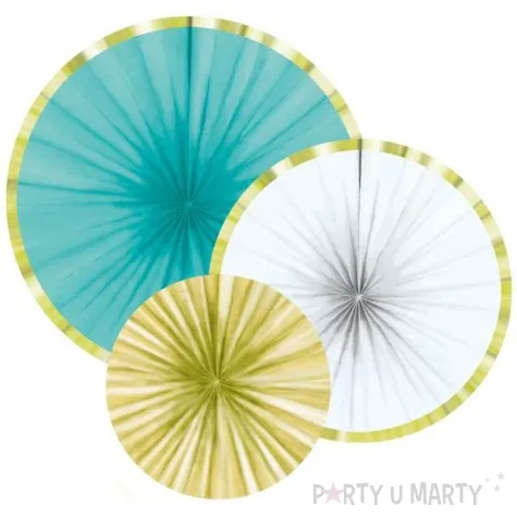 rozeta wiszaca pineapple vibes amscan mix 3 szt