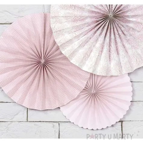 rozeta wiszaca piwonie mix partydeco 3 szt