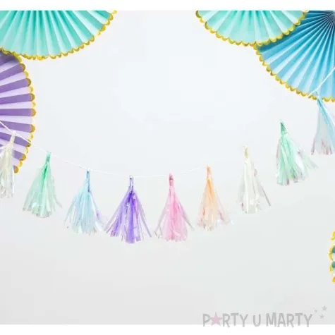 rozeta wiszaca yummy liliowy partydeco 3 szt