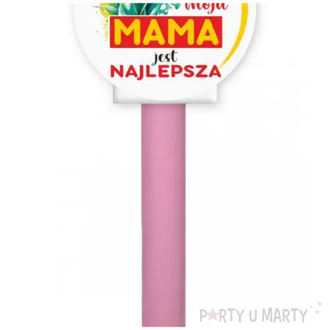 rozowa fontanna tortowa dekoracja na tort dzien matki moja mama jest najlepsza 18 cm