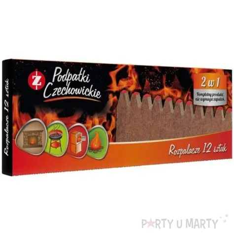 rozpalacz do grilla i kominka 2 w 1 12 szt