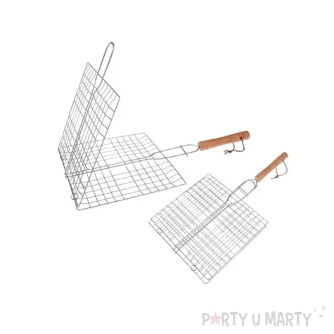 ruszt obrotowy opiekacz do grilla ze stali nierdzewnej akcesoria do grillowania 21 x 21 cm