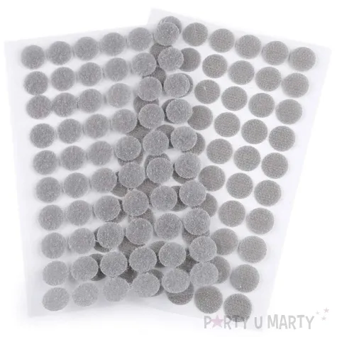 rzep samoprzylepny koleczka szary stoklasa 15 mm 60 szt