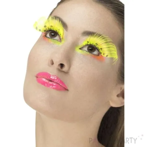 rzesy party classic 3d long zolty neonowy smiffys