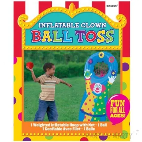 rzut do kosza dmuchany klaun amscan