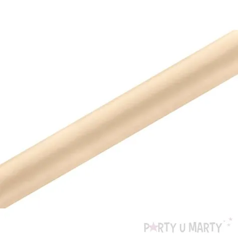 satyna gladka brzoskwiniowa jasna partydeco 0 36 x 9 m