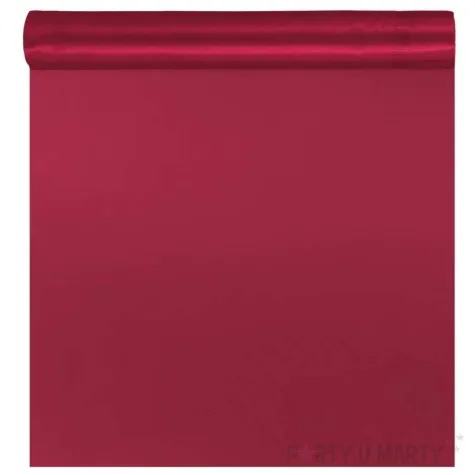 satyna gladka burgundowy partypal 0 36 x 9 m