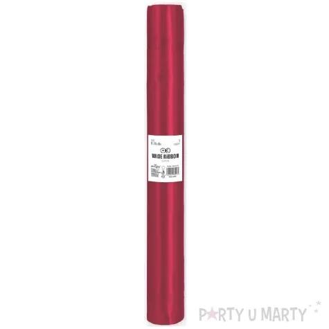 satyna gladka burgundowy partypal 0 36 x 9 m