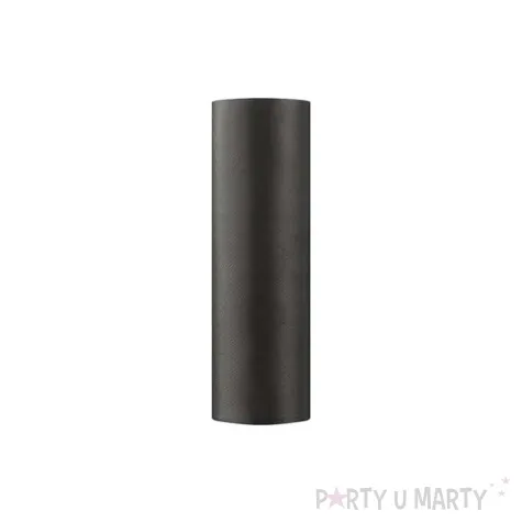 satyna gladka czarna partydeco 0 16 x 9 m