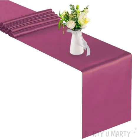 satyna gladka fuksja partydeco 0 36 x 9 m