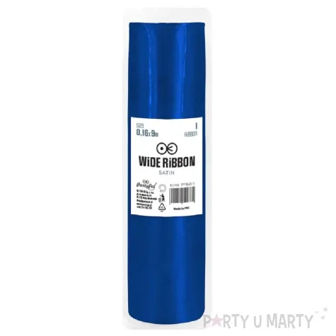 satyna gladka granatowy partypal 0 16 x 9 m