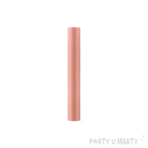 satyna gladka koralowa partydeco 0 36 x 9 m