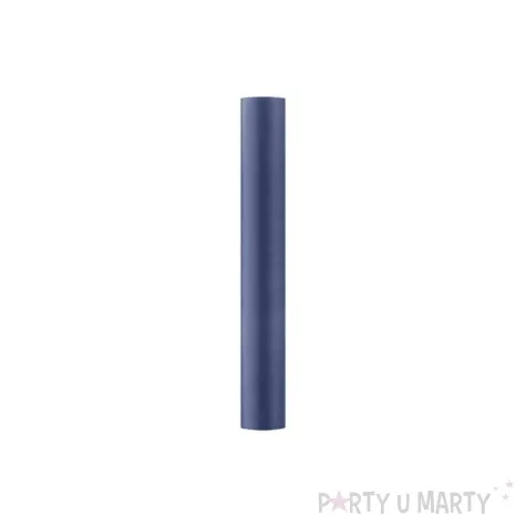 satyna gladka niebieska ciemna partydeco 0 36 x 9 m