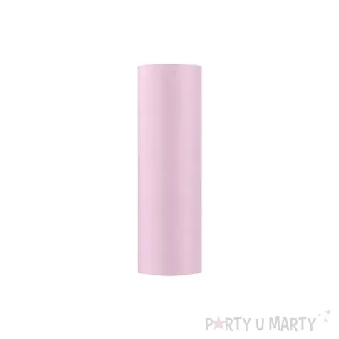 satyna gladka rozowa jasna partydeco 0 16 x 9 m
