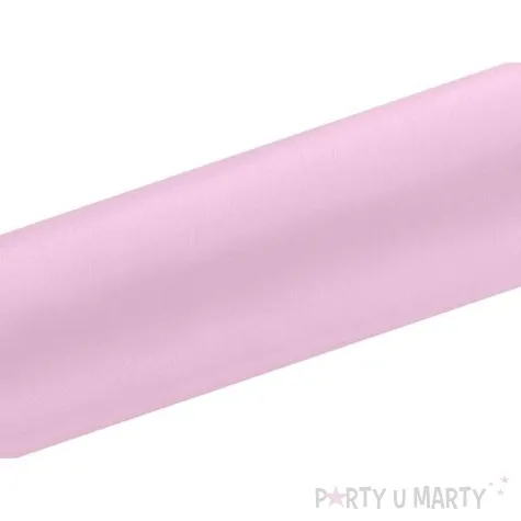 satyna gladka rozowa jasna partydeco 0 16 x 9 m