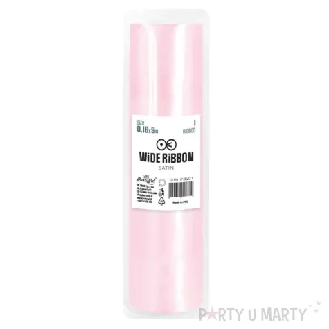 satyna gladka rozowy jasny partypal 0 16 x 9 m