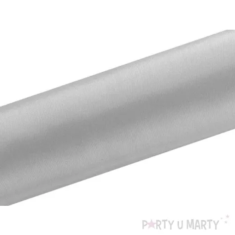 satyna gladka srebrna partydeco 0 16 x 9 m