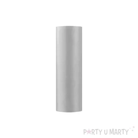 satyna gladka srebrna partydeco 0 16 x 9 m