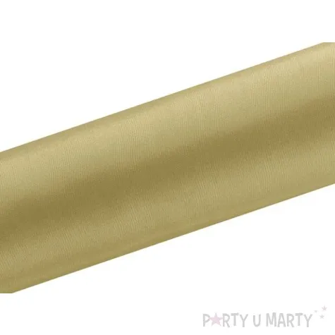 satyna gladka zlota partydeco 0 16 x 9 m
