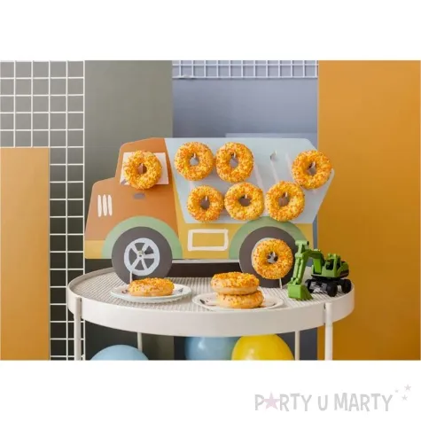 sciana na donuty ciezarowka budowa partydeco 61x37 5 cm