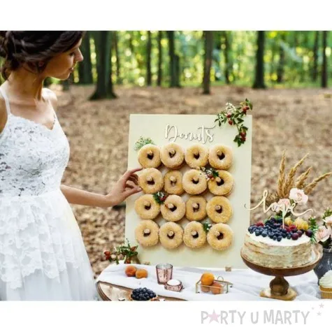 sciana na donuty classic naturalny partydeco 1szt