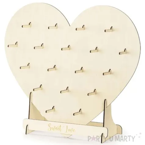 sciana na donuty serce partydeco 65x59 cm